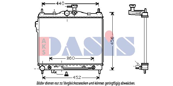 AKS DASIS Radiaator,mootorijahutus 510029N